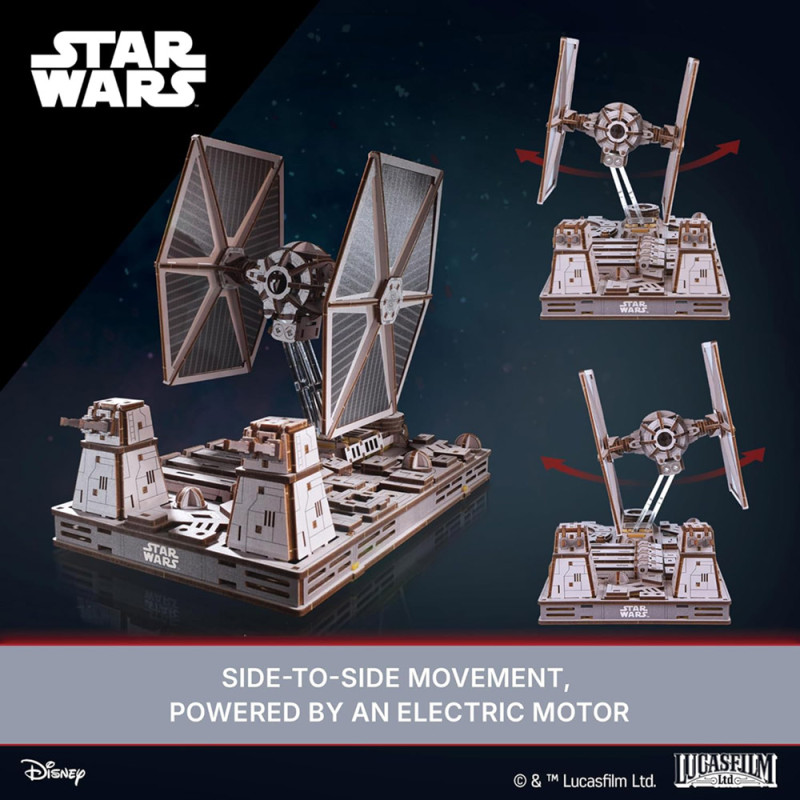 Chasseur TIE Star Wars – Maquette en Bois UGEARS – Puzzle 3D à Monter – Boissellerie.fr