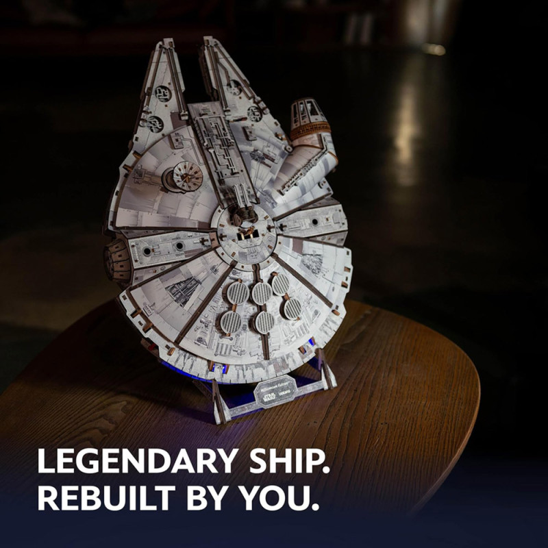 Faucon Millennium Star Wars – Maquette en Bois UGEARS – Puzzle 3D à Monter – Boissellerie.fr