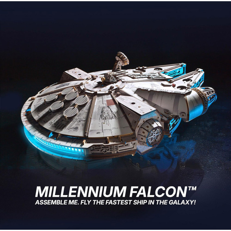 Faucon Millennium Star Wars – Maquette en Bois UGEARS – Puzzle 3D à Monter – Boissellerie.fr