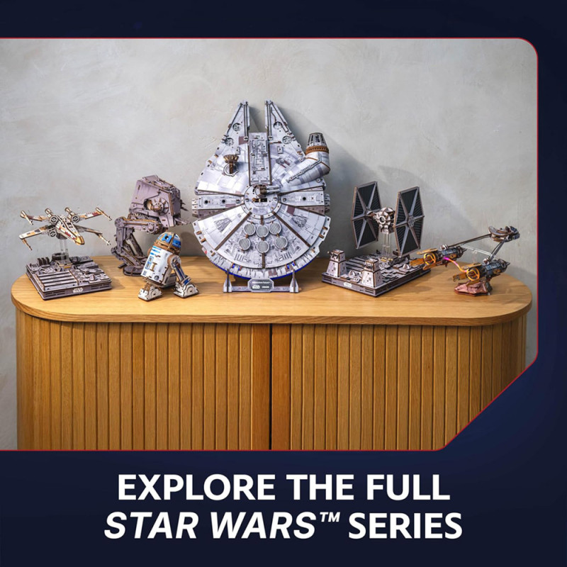 Faucon Millennium Star Wars – Maquette en Bois UGEARS – Puzzle 3D à Monter – Boissellerie.fr