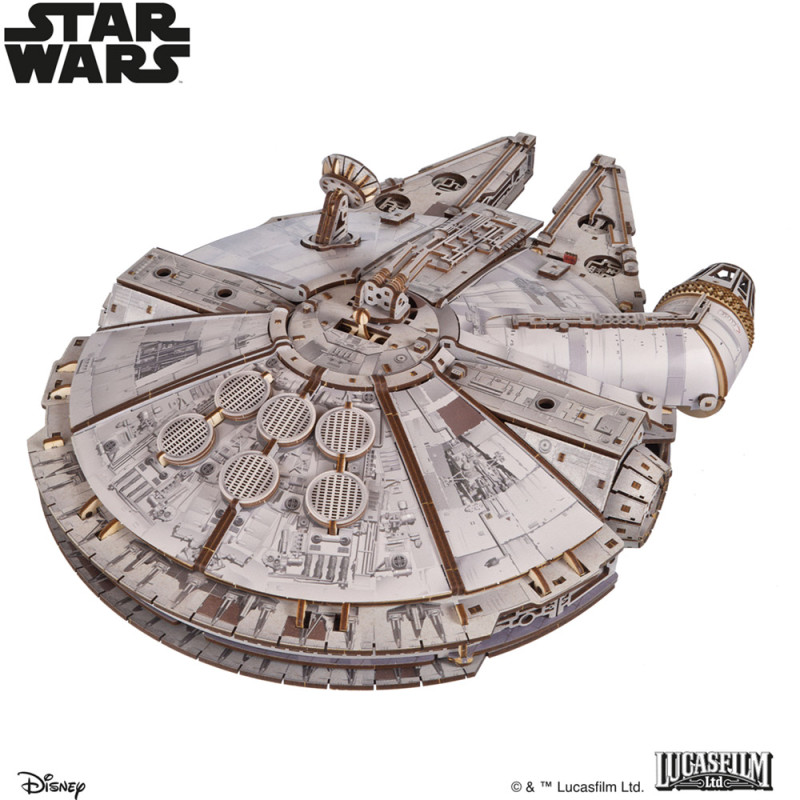 Faucon Millennium Star Wars – Maquette en Bois UGEARS – Puzzle 3D à Monter – Boissellerie.fr
