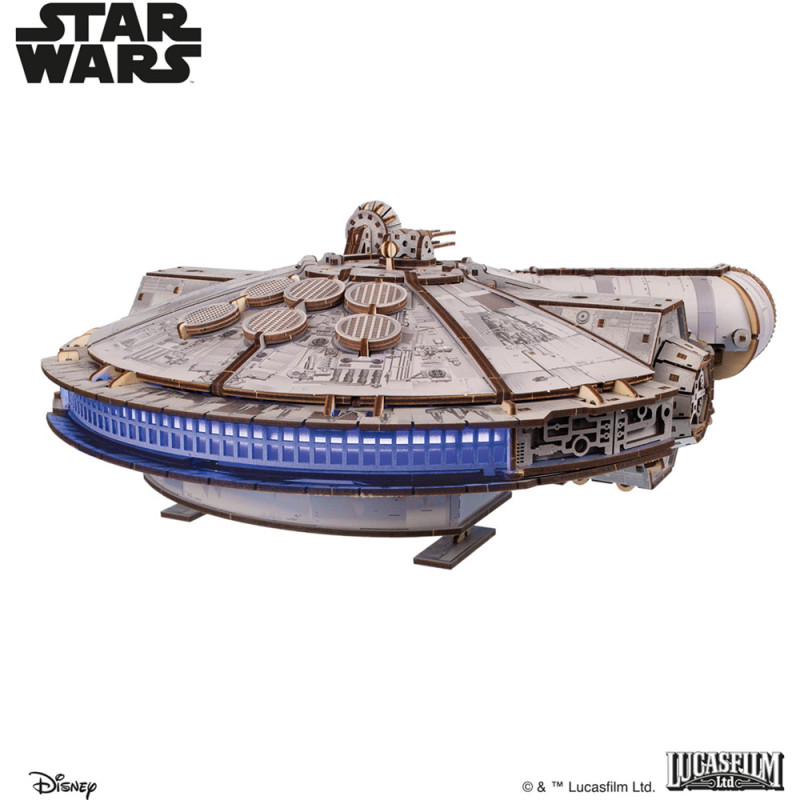 Faucon Millennium Star Wars – Maquette en Bois UGEARS – Puzzle 3D à Monter – Boissellerie.fr