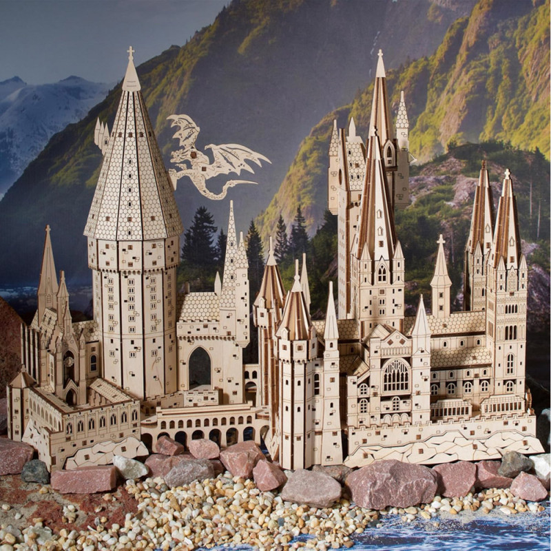 Château de Poudlard Harry Potter – Maquette 3D en Bois UGEARS – Kit à Monter – Boissellerie.fr