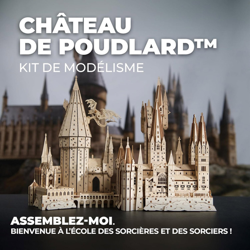 Château de Poudlard Harry Potter – Maquette 3D en Bois UGEARS – Kit à Monter – Boissellerie.fr