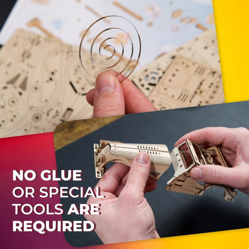 Voiture de Sport « Souris Rapide » – Puzzle 3D en Bois UGEARS – Kit Mécanique à Monter – Boissellerie.fr