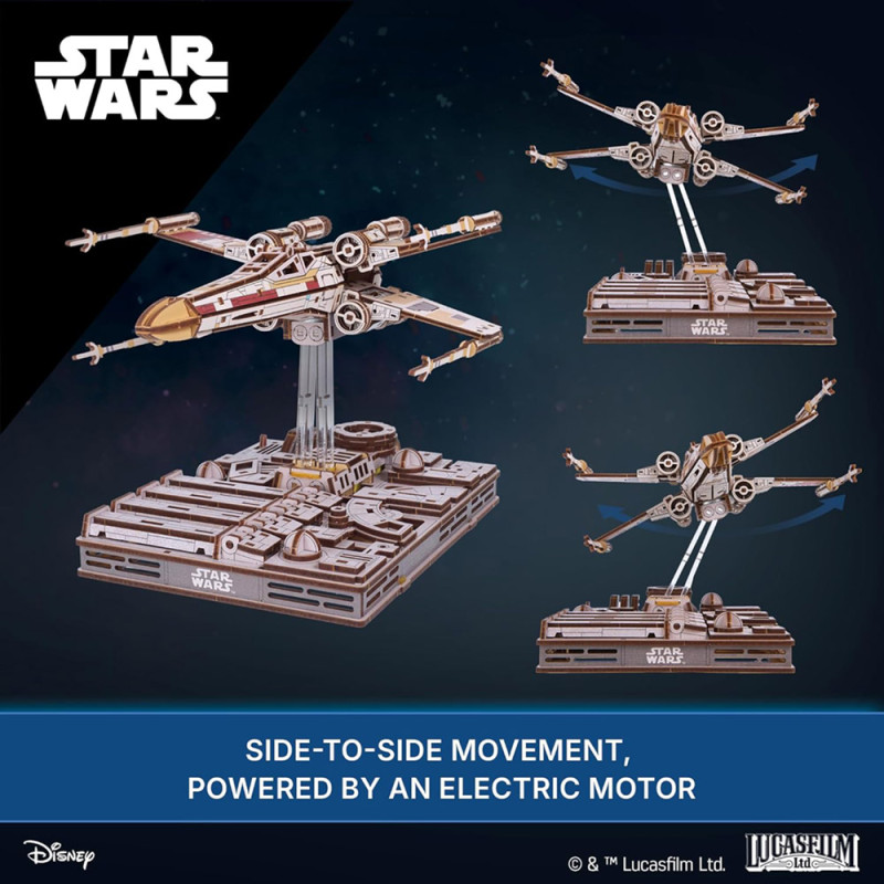 X-Wing Starfighter Star Wars – Maquette en Bois UGEARS – Puzzle 3D à Monter – Boissellerie.fr