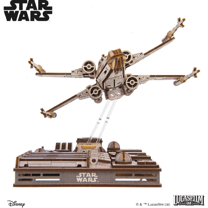 X-Wing Starfighter Star Wars – Maquette en Bois UGEARS – Puzzle 3D à Monter – Boissellerie.fr