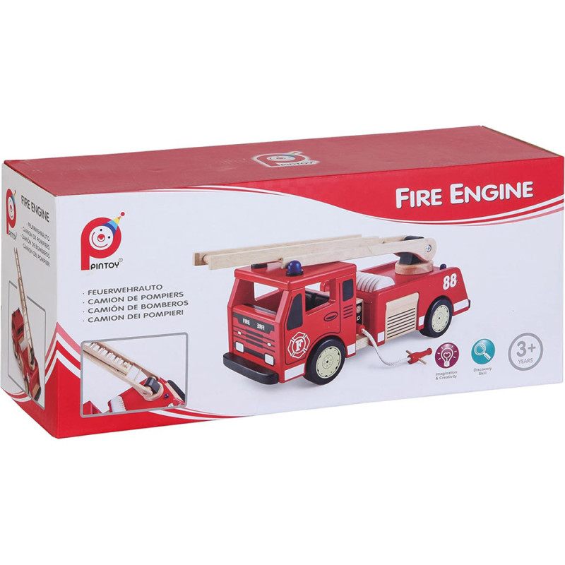 Camion de Pompier Bois Grande Échelle Double