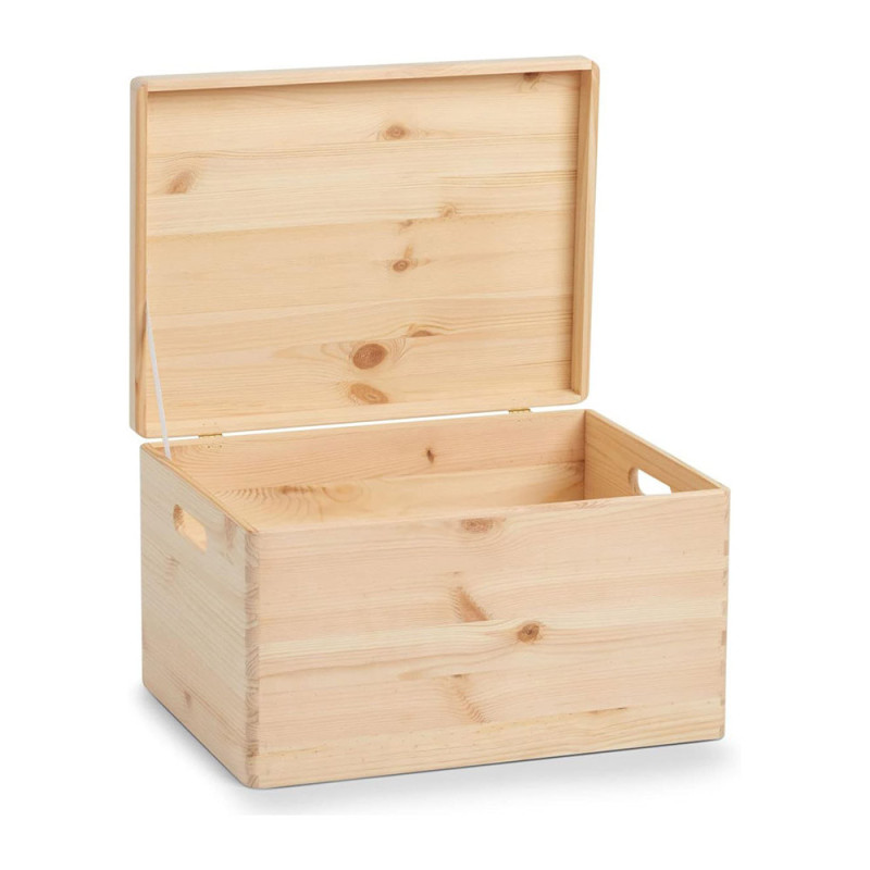 Grande Boite en Bois avec Couvercle sur Charnières 30 cm x 40 cm x 23 cm