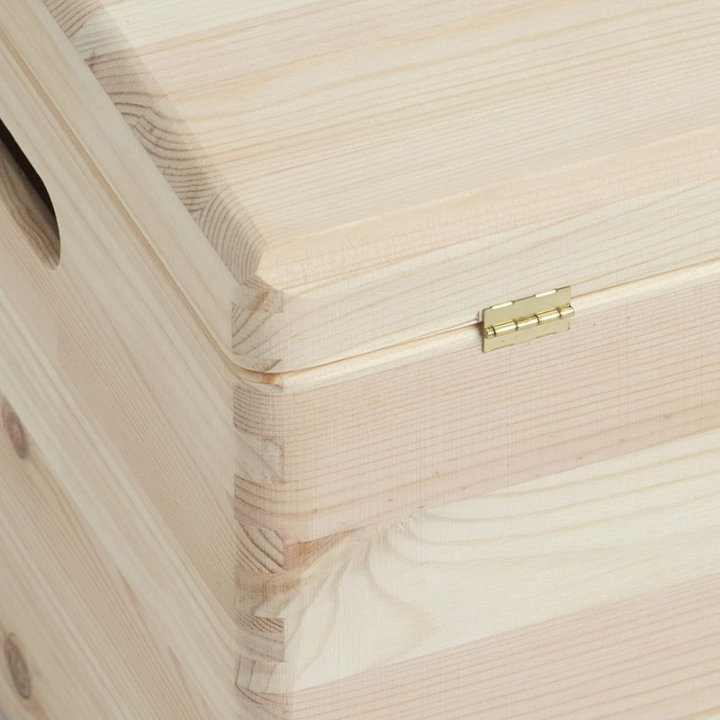 Grande Boite en Bois avec Couvercle sur Charnières 30 cm x 40 cm x 23 cm
