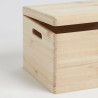 Grande Boite en Bois avec Couvercle sur Charnières 30 cm x 40 cm x 23 cm