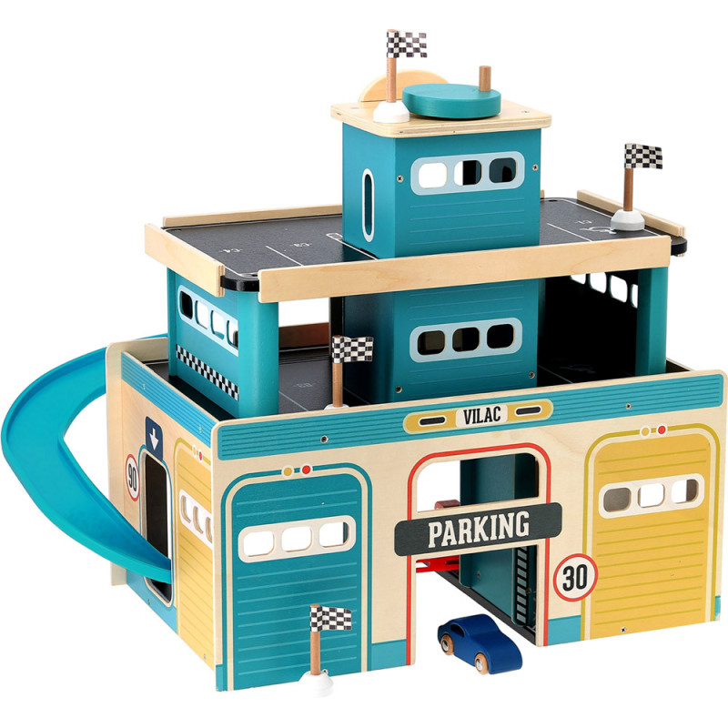 Garage vintage - un jouet en bois Vilac