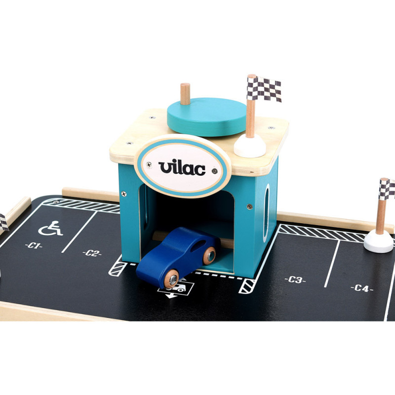 Garage vintage - un jouet en bois Vilac