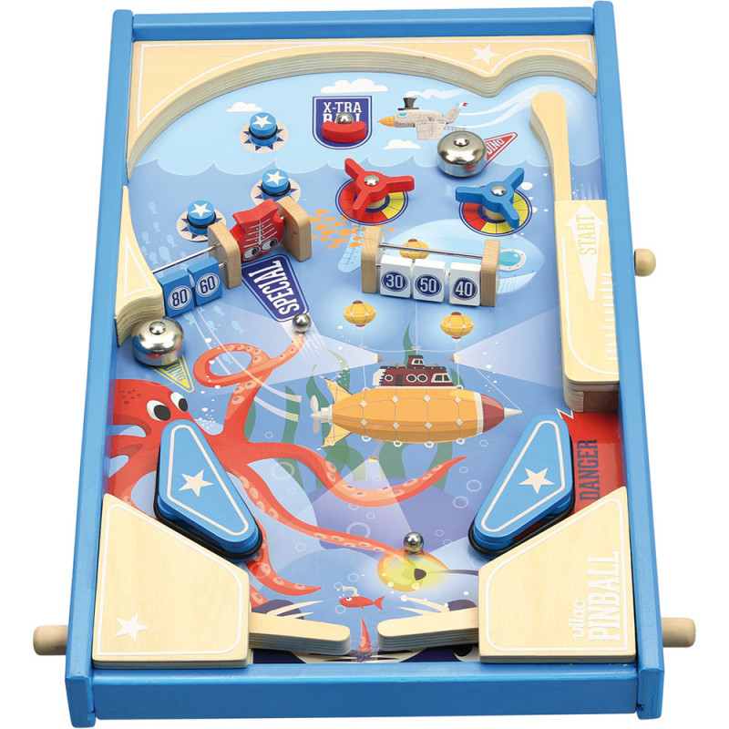 Flipper en Bois Sous la Mer  Vilac | Jeu d'Adresse de table