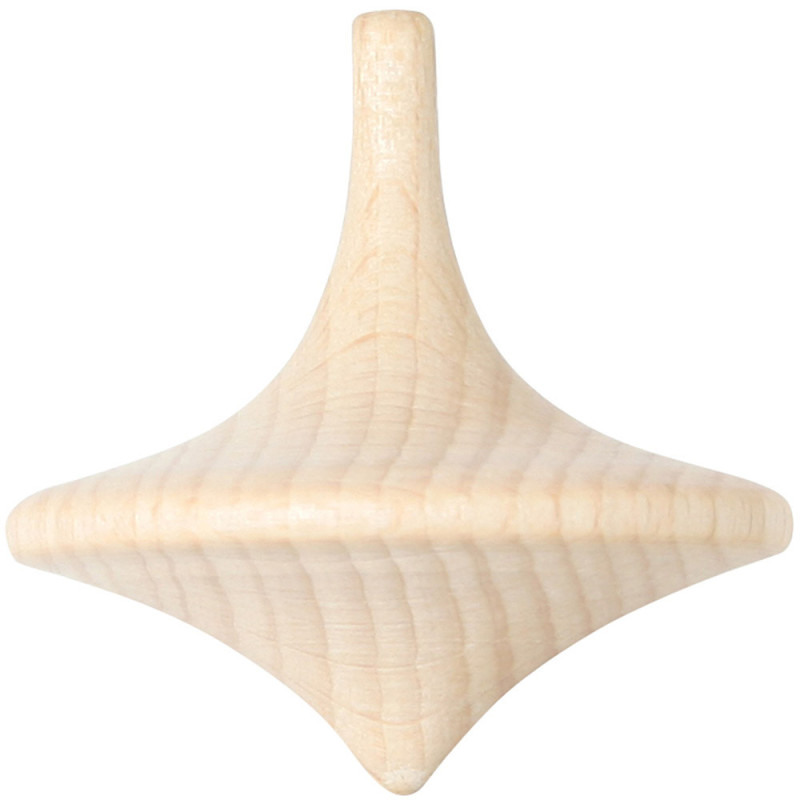 Toupie en bois naturel 3,5 cm - Jouet traditionnel | Boissellerie.fr