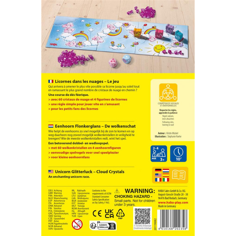 Licornes dans les nuages – Le jeu de course de HABA