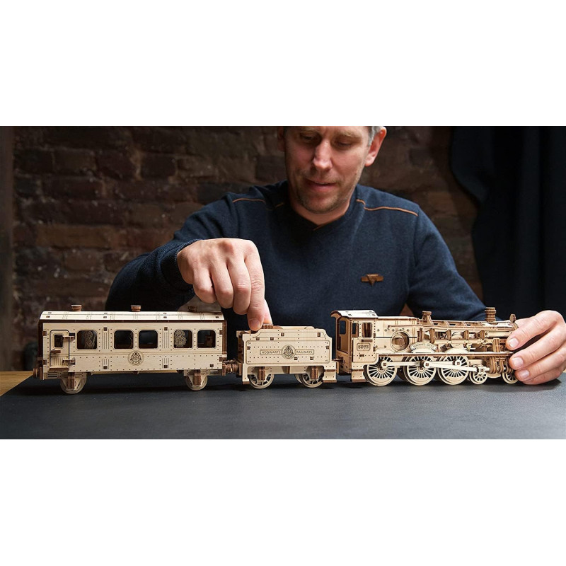 Poudlard Express Locomotive Harry Potter - Maquette en Bois Ugears