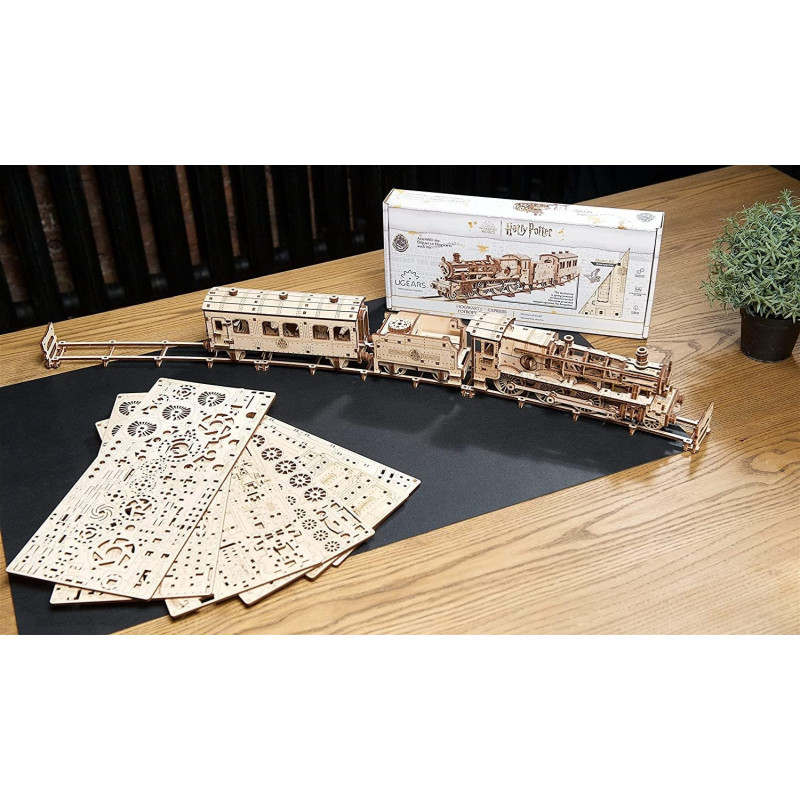 Poudlard Express Locomotive Harry Potter - Maquette en Bois Ugears
