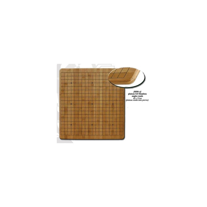 Plateau de Go en Bambou ou Goban 48 cm x 52 cm