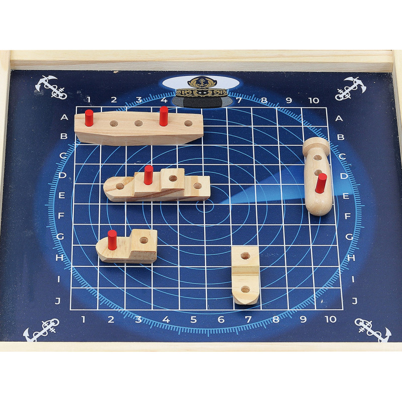 Bataille Navale - Marine Nationale - Jeu en bois Vilac