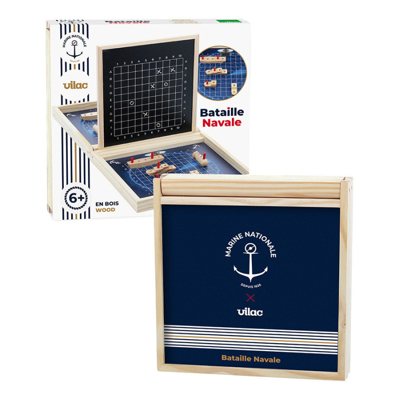 Bataille Navale - Marine Nationale - Jeu en bois Vilac