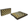 Jeu de dames françaises - coffret magnétique pliant en bois