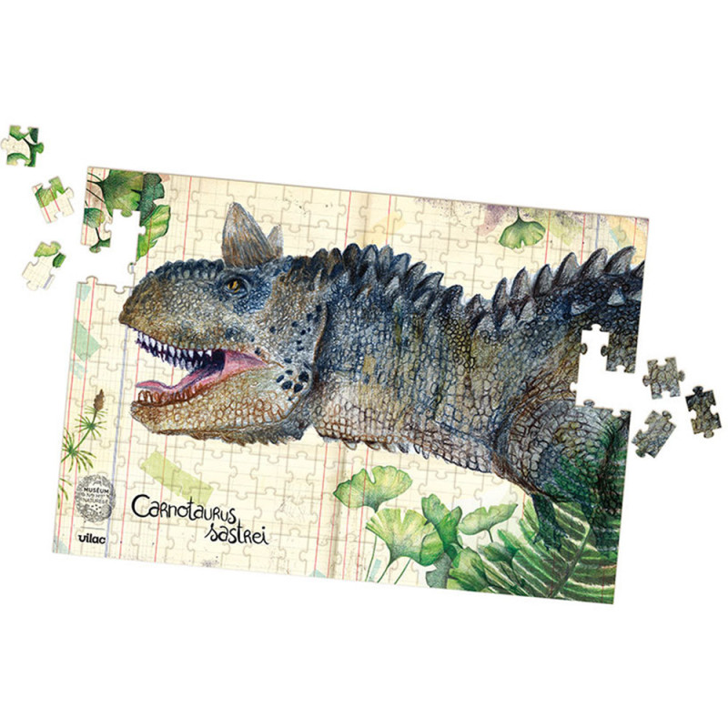 Ensemble de 3 Puzzles Dinosaures "Museum" – Vilac (3 x 200 pièces)