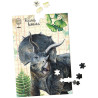 Ensemble de 3 Puzzles Dinosaures "Museum" – Vilac (3 x 200 pièces)