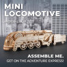 Mini Locomotive UGEARS – Puzzle Mécanique 3D en Bois