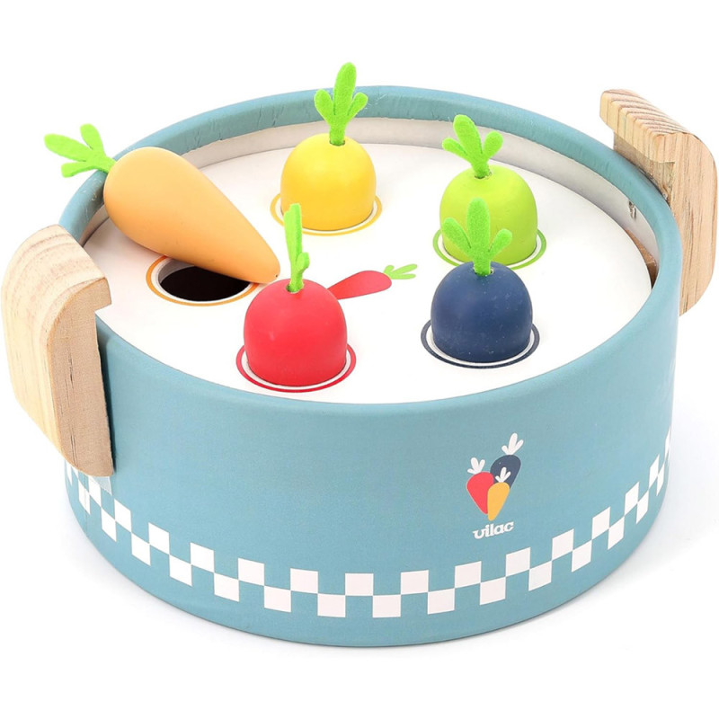 Popotte Minus – Jeu d'éveil et de formes en bois (Vilac)