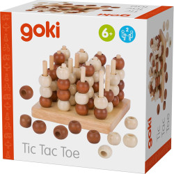 Tic tac toe ou trimorpion jeu en bois traditionnel