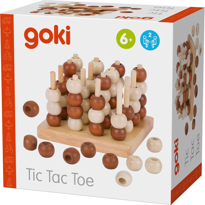 Tic tac toe ou trimorpion jeu en bois traditionnel