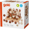 Tic tac toe ou trimorpion jeu en bois traditionnel