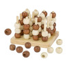 Tic tac toe ou trimorpion jeu en bois traditionnel