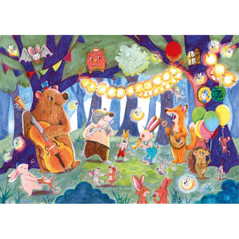 Puzzle en Bois - Concert dans les bois - 24 Pièces – Michèle Wilson