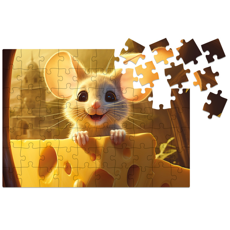 Puzzle en bois – Souris – 70 pcs