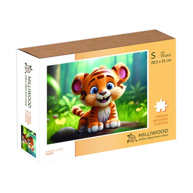 Puzzle en bois – Tigre – 70 pièces