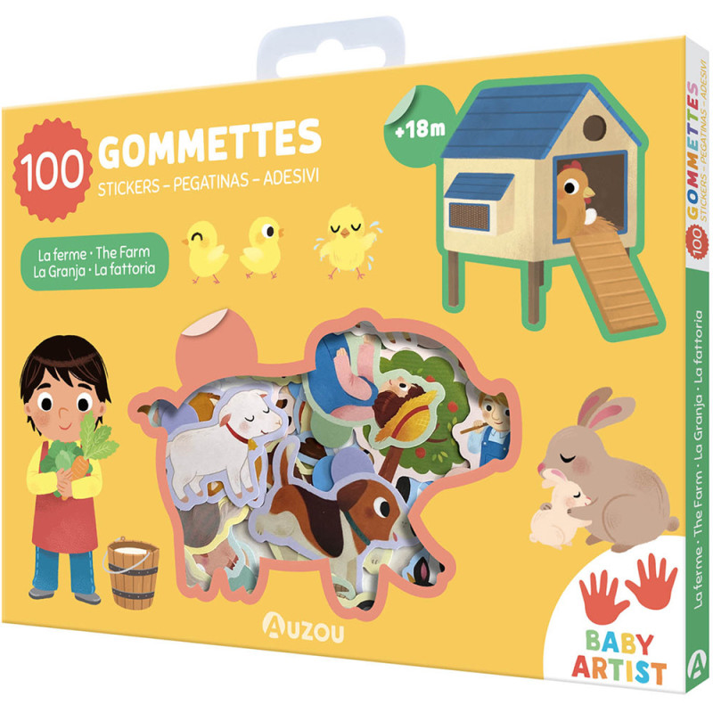 100 gommettes la ferme - Activités et loisirs créatifs
