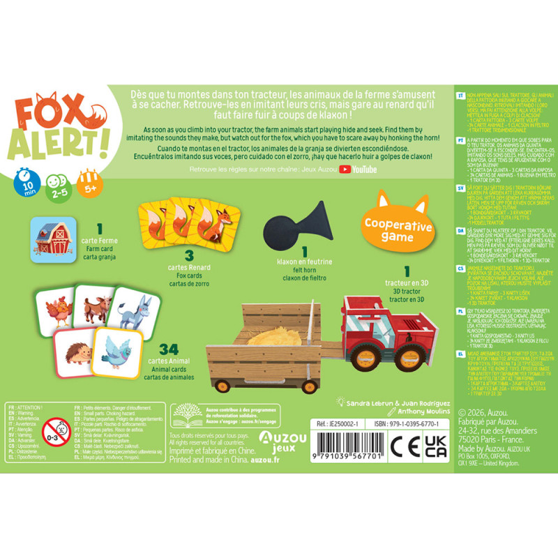 Fox Alert ! – Le p'tit jeu de Auzou
