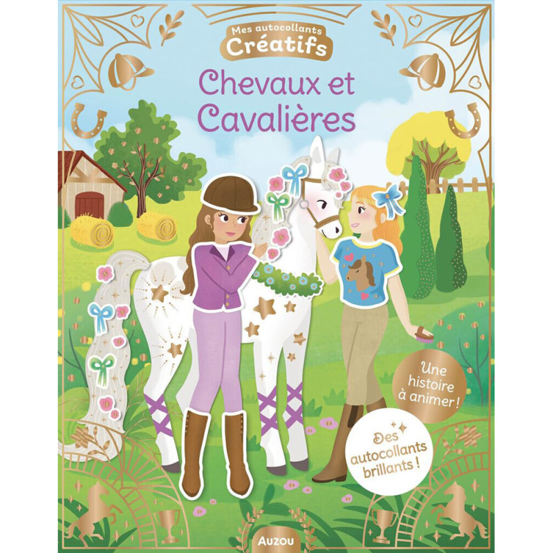 Mes 500 autocollants créatifs - chevaux et cavalières