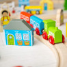 Circuit de train en bois - Ville et campagne
