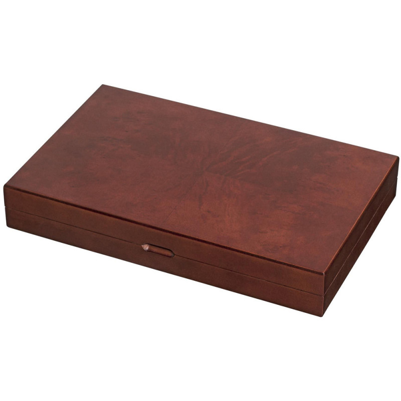 Backgammon en Peuplier - Plaquage Noyer