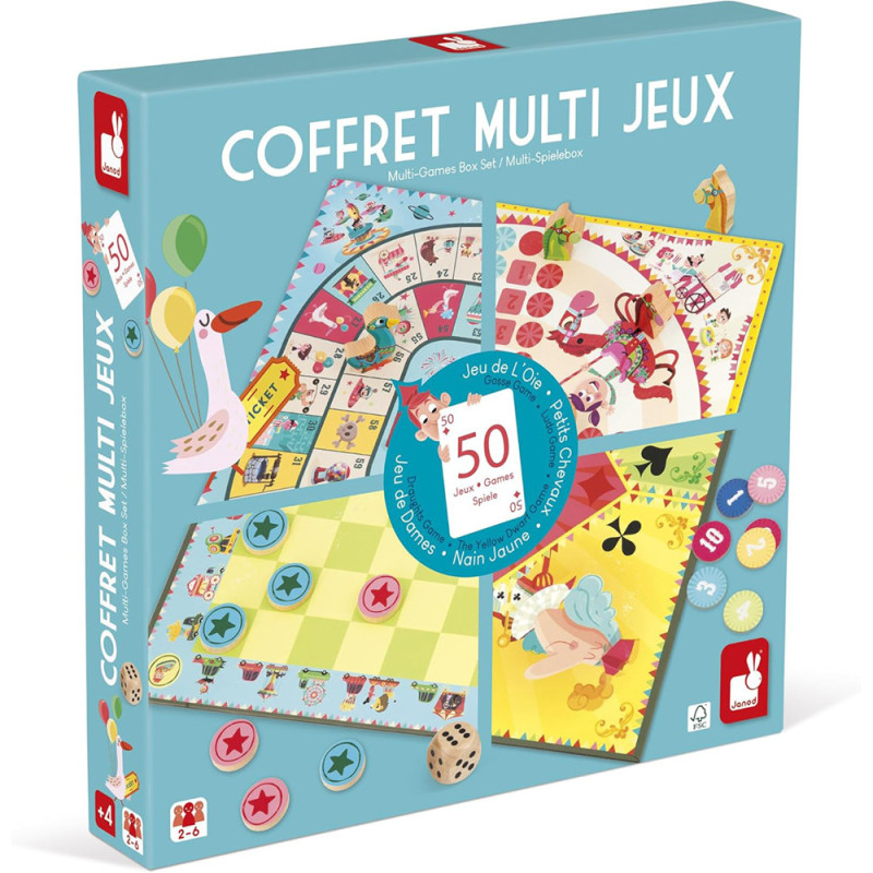 Coffret multi jeux traditionnels - Janod