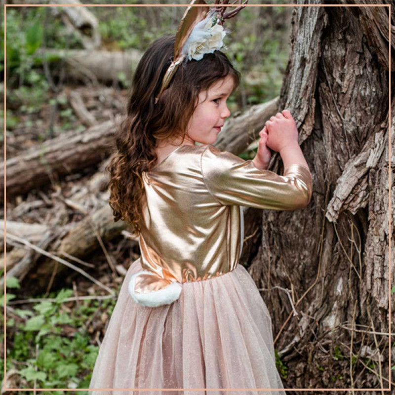 Déguisement robe de biche et serre-tête - 4 à 6 ans
