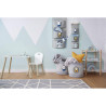 Ensemble de 2 chaises et d'1 table en bois pour enfant Blanc et Naturel