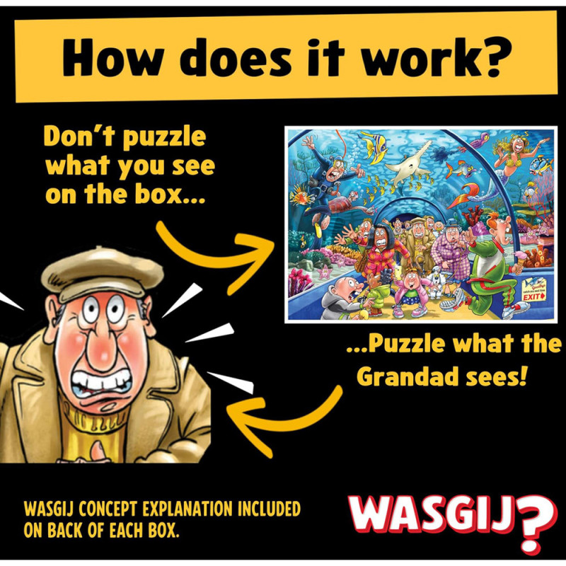 Puzzle Wasgij Original 43 - 1000 Pcs - Ça Sent Le Poisson