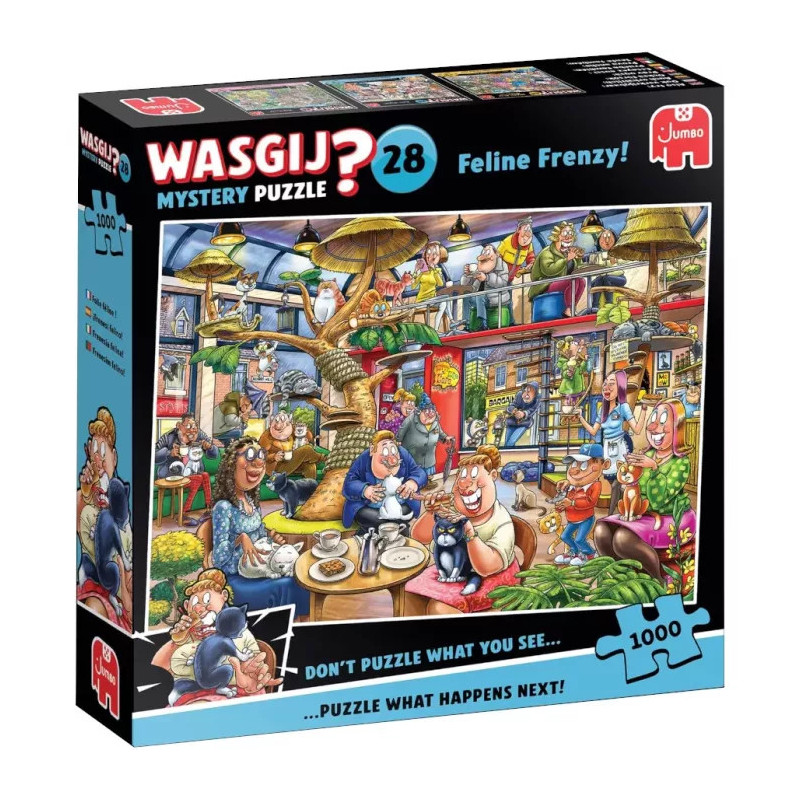 Wasgij Mystery 28 - puzzle 1000 pièces - Folie Féline !