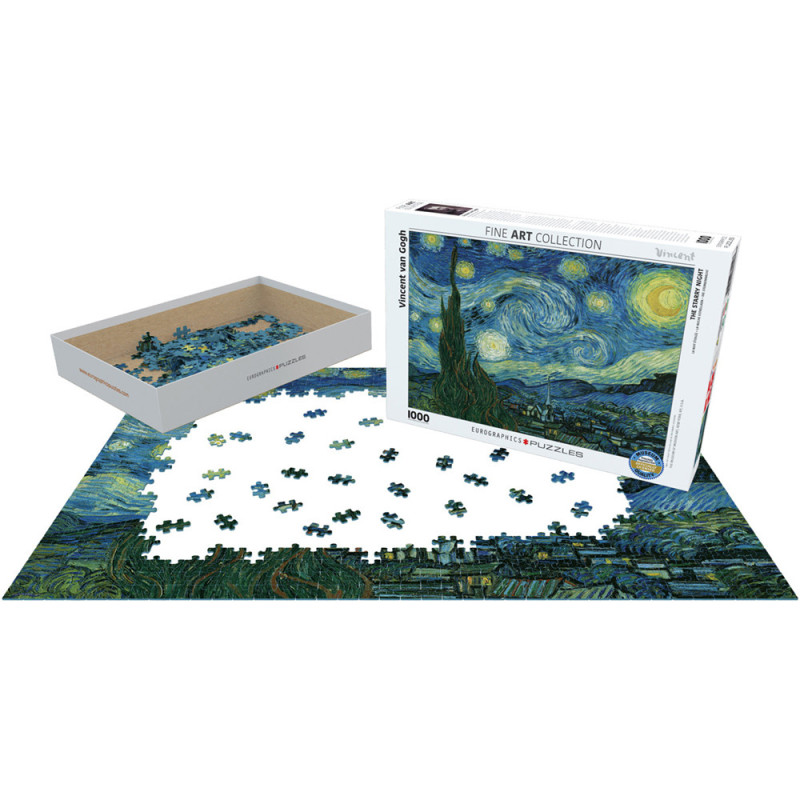 Puzzle 1000 pièces Vincent Van Gogh - La nuit étoilée