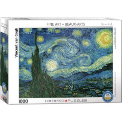 Puzzle 1000 pièces Vincent Van Gogh - La nuit étoilée