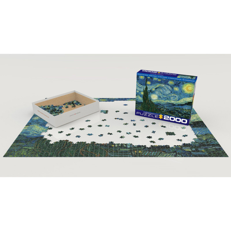 Puzzle 2000 pièces Vincent Van Gogh - La nuit étoilée